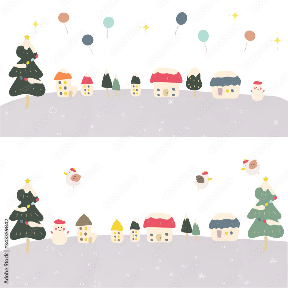 Obraz premium 街並み 冬