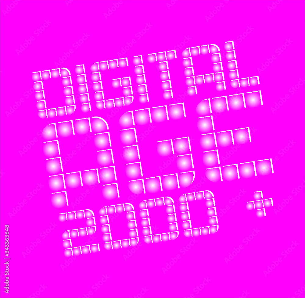 Digital age art graphic design vector art Digital age art graphic design vector art