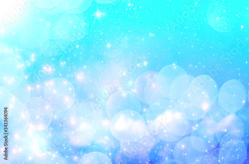 Summer Holiday Concept: Abstract Blurred Light Beach with Autumn Sky Sky Background