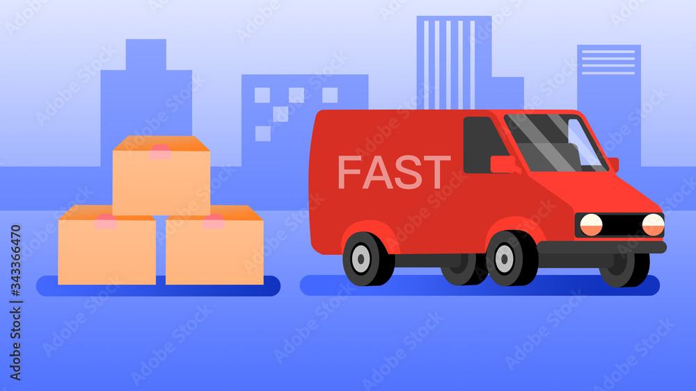 Express, express box, truck, transportation, city, transportation, fast, fast, convenient, moving, transporting, transporting, cartons, online shopping, shipping, sending, vehicle, service, courier, d