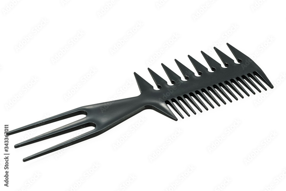 triple flat comb on white triple flat comb on white