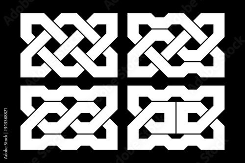 Celtic knot set. Medieval d...