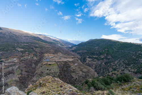 Mountainous landscape in the Alpujarra (Spain)