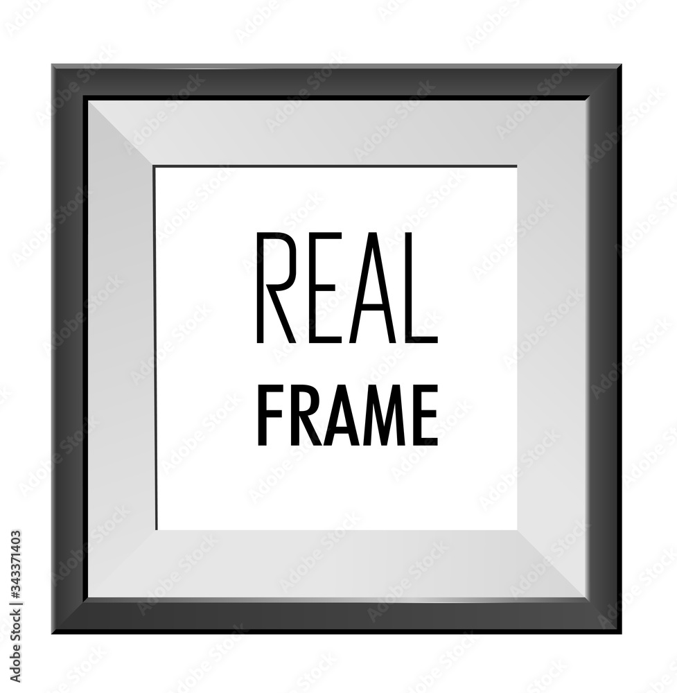REAL BLACK FRAME, TEMPLATE DESIGN. GRAPHIC ELEMENTS.