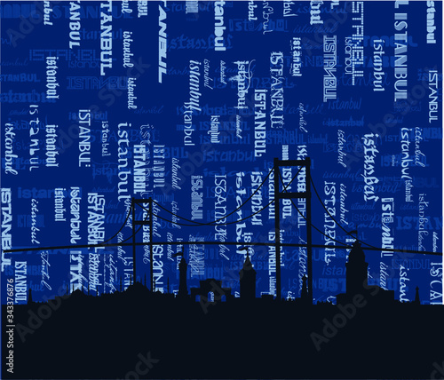 istanbul maiden tower print and embroidery graphic design vector art