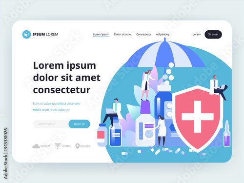 Medical scientists is developing an antiviral drug