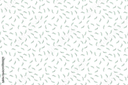 Seamless flying pattern bills money green cash background dollars