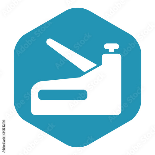 Plane icon. manual woodworking tool for planing and making wooden surfaces smooth. Vector illustration isolated on a white background for design and web.