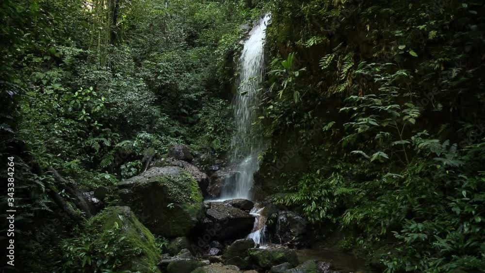 Waterfall of the Cerro Azul Meambar National Park (Panacam) in Lake Yojoa. Honduras Waterfall of the Cerro Azul Meambar National Park (Panacam) in Lake Yojoa. Honduras
