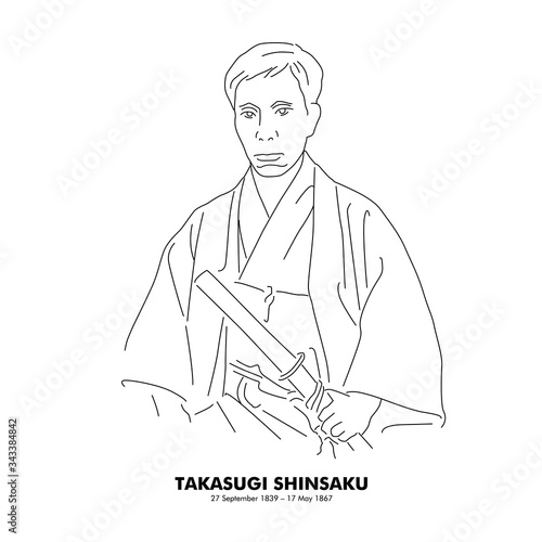 高杉晋作 19 1867 歴史上の人物 線画イラスト Vector De Stock Adobe Stock 高杉晋作 19 1867 歴史上の人物 線画イラスト Vector De Stock Adobe Stock