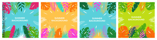 Summer background Summer vacation for banner, poster and advertising