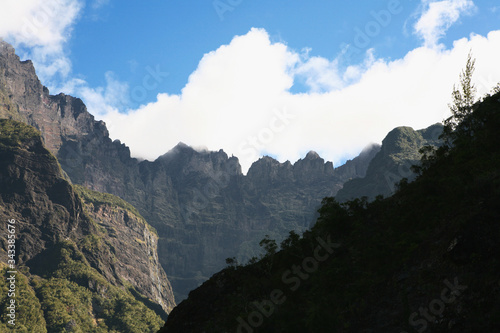 L'ile de La Réunion dans l'océan Indien, France