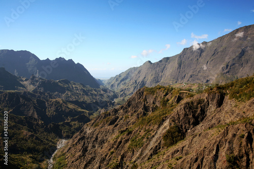 L'ile de La Réunion dans l'océan Indien, France © Jrme