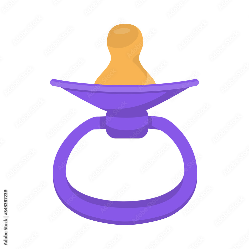 Vector design of pacifier and childhood sign. Graphic of pacifier and pacify stock symbol for web. Vector design of pacifier and childhood sign. Graphic of pacifier and pacify stock symbol for web.