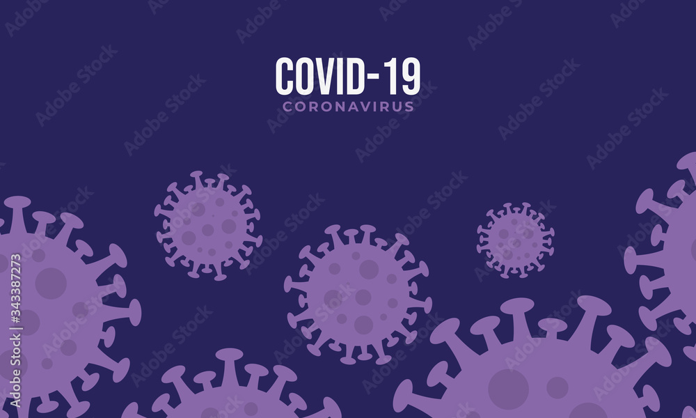 abstract purple corona virus background templates . modern and flat style