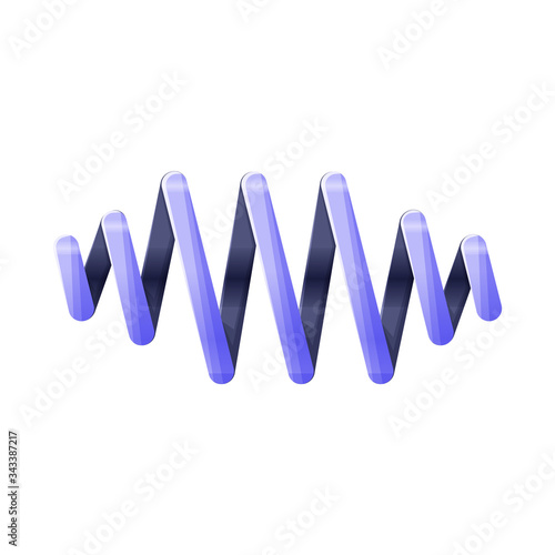Vector illustration of coil and metal icon. Web element of coil and detail stock vector illustration.