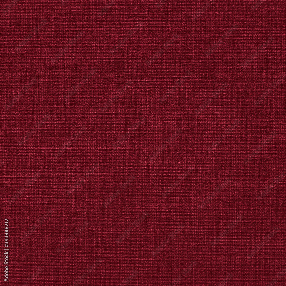 Dark raspberry red natural cotton linen textile texture background square Dark raspberry red natural cotton linen textile texture background square