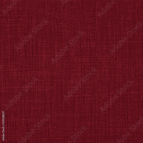 Dark raspberry red natural cotton linen textile texture background square