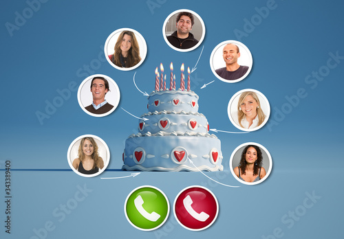 Virtual birthday celebration