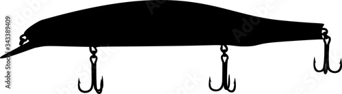 Fishing lure vector illustration on white background
