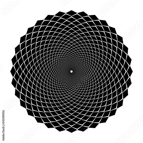 Design spiral illusion backdrop