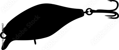 Fishing lure vector illustration on white background