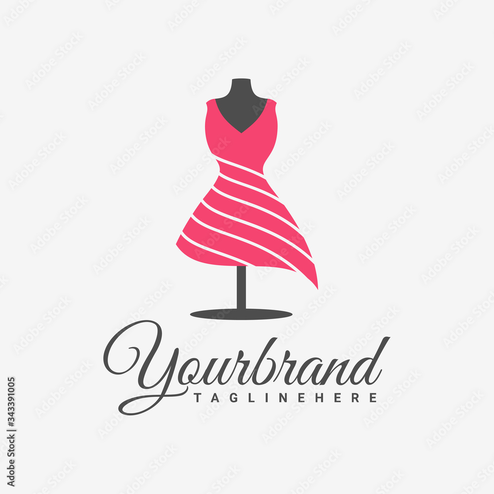 Clothing & Fashion Logo design vector template. Stock Vector | Adobe Stock