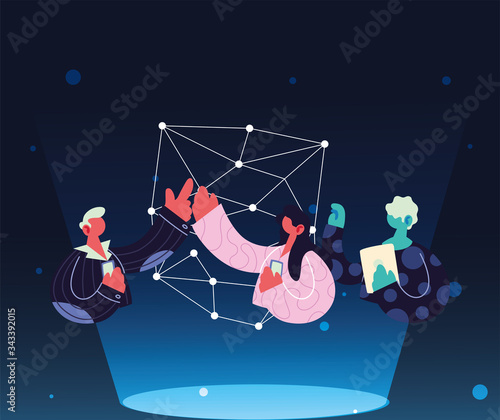people sharing work methods online