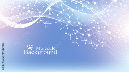 Scientific vector illustration genetic engineering and gene manipulation concept. DNA helix, DNA strand, molecule or atom, neurons. Abstract structure for Science or medical background. CRISPR CAS9.