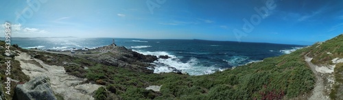 hiking path next to the sea