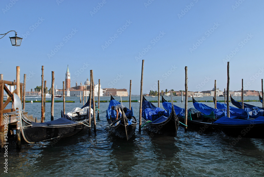 Gondole, quartier San Marco, Venise, Italie