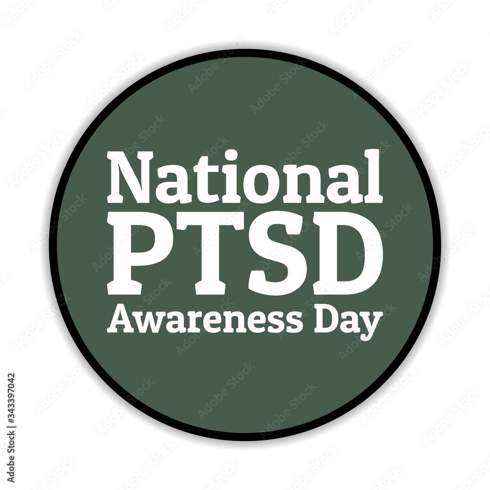 National PTSD Awareness Day concept. June 27. Template for background, banner, card, poster with text inscription. Vector EPS10 illustration. . National PTSD Awareness Day concept. June 27. Template for background, banner, card, poster with text inscription. Vector EPS10 illustration. .