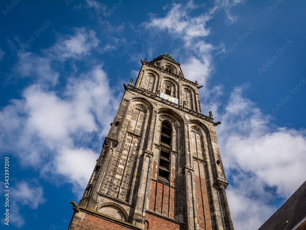 Dutch church tower called the Martinitoren.