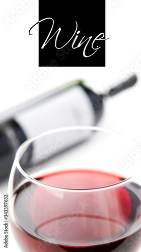 Wine menu design - isolated text