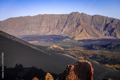 Cha das Caldeiras view from Pico do Fogo in Cape Verde