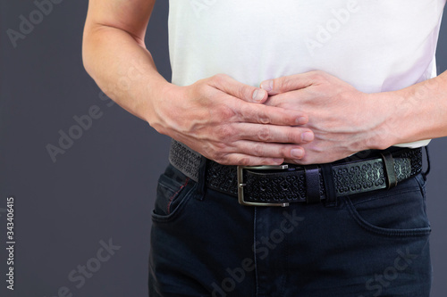 Man stomach problems