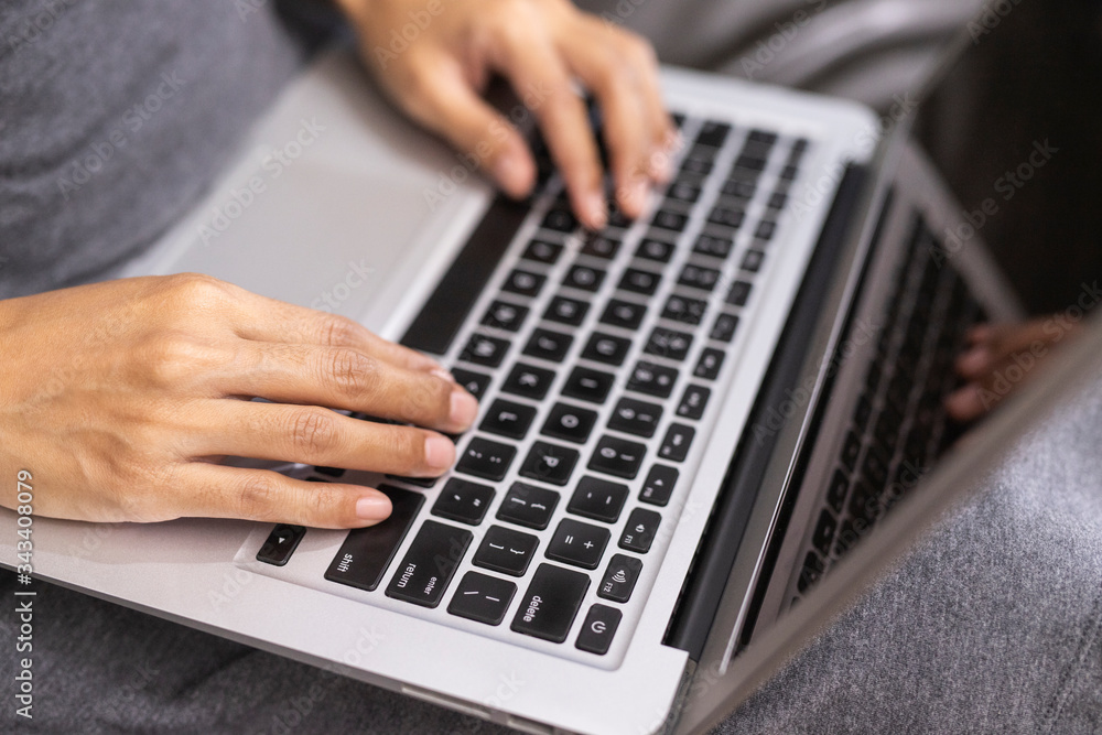 Hand typing on computer keyboard. . Business and Technology Concepts. Hand typing on computer keyboard. . Business and Technology Concepts.