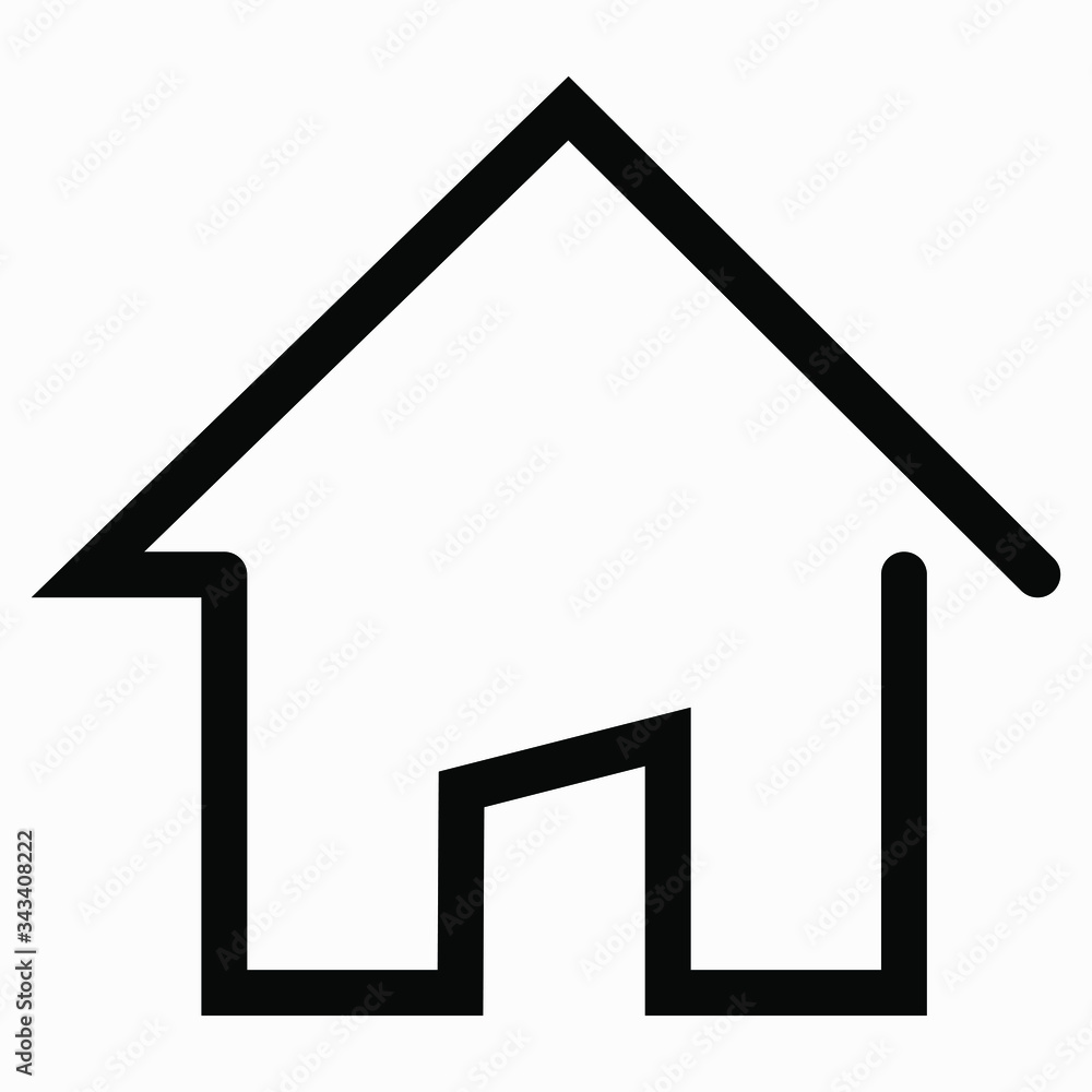 Home icon vector. House building icon symbol, isolated minimal single flat linear icon for application and info-graphic. Commercial line vector icon for websites and mobile minimalistic flat design. Home icon vector. House building icon symbol, isolated minimal single flat linear icon for application and info-graphic. Commercial line vector icon for websites and mobile minimalistic flat design.