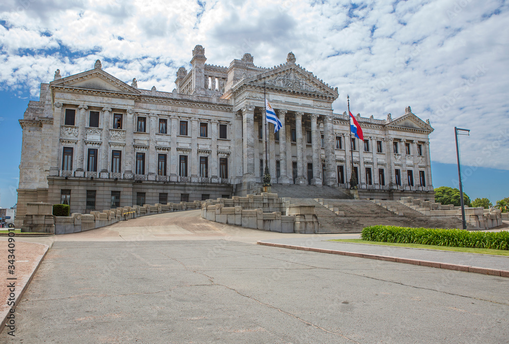 Montevideo, Uruguay, Parliament.
 The legislative Palace is a building in Montevideo that hosts the sessions of the General Assembly of Uruguay. One of the main attractions of Montevideo and all of Ur