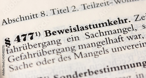 Beweislastumkehr in § 477 BGB