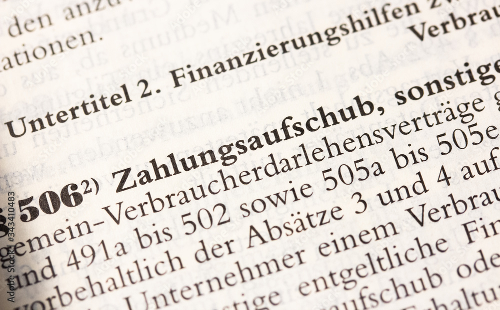 Zahlungsaufschub bei Krediten in § 506 BGB Zahlungsaufschub bei Krediten in § 506 BGB