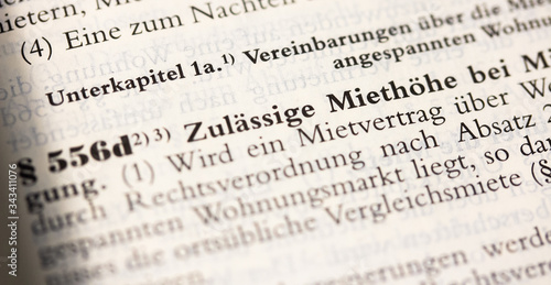 Zulässige Miethöhe, Mietpreise, Mietpreisbremse in § 556d BGB