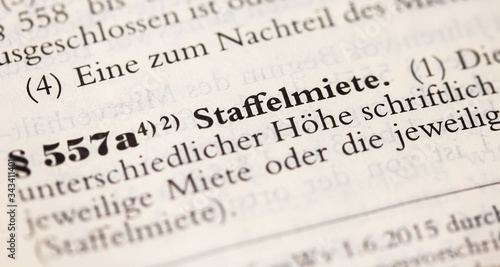 Staffelmiete in § 557a BGB