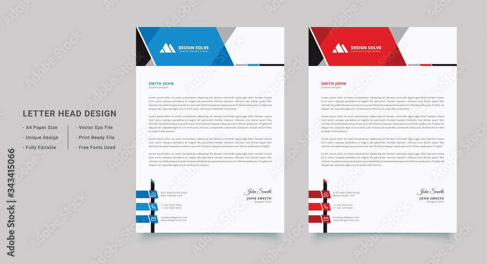 Corporate Modern Business Letterhead Design Template Corporate Modern Business Letterhead Design Template