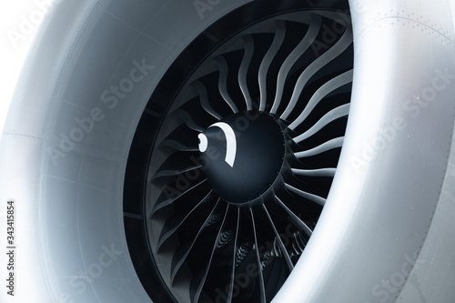 Flugzeug Triebwerk Nahaufnahme 