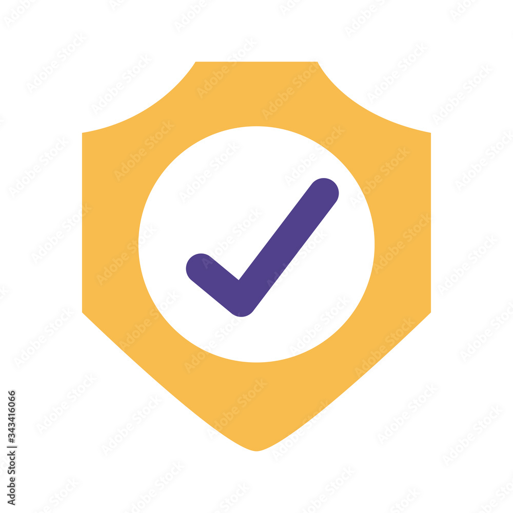 shield with check symbol insurance silhouette style icon shield with check symbol insurance silhouette style icon