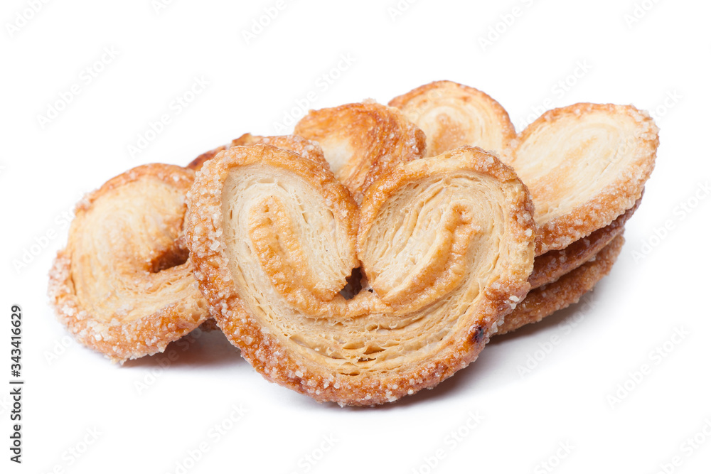 Heart shaped puff pastry