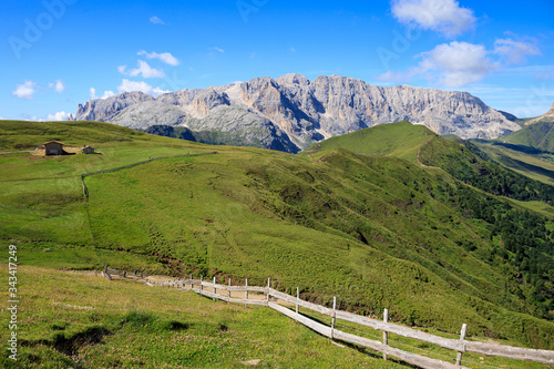 panorama dall'alpe di Siusi, Alto Adige 