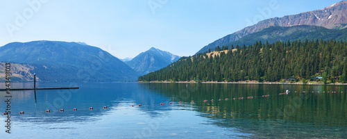 Mountains panorama in Wallowa Lake State Park in Eastern Oregon. photo