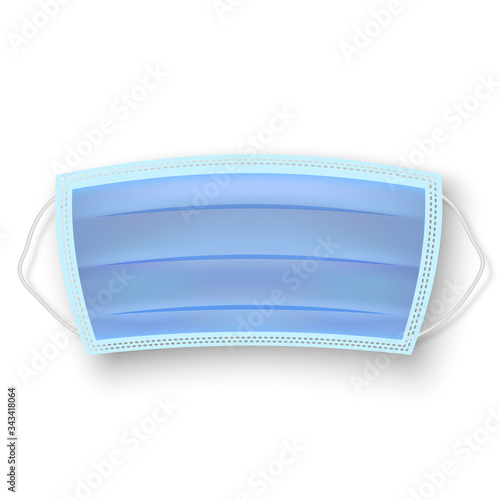 Medical face mask. Vector illustration.